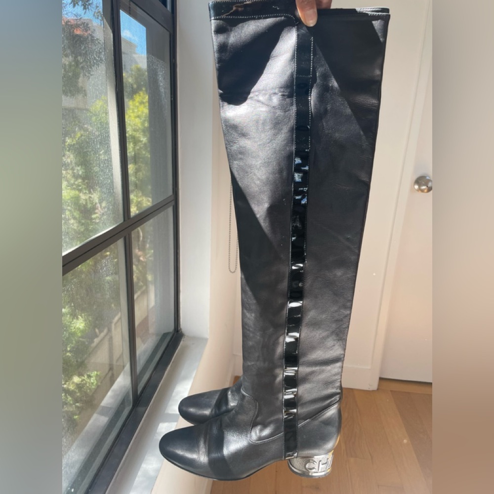 Chanel Over the Knee Boots